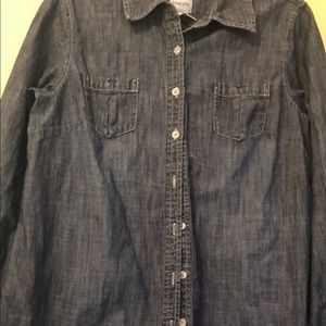 Chico’s denim long sleeve shirt